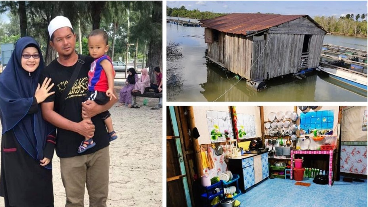 Walaupun Hanya Duduk Di Pondok Sangkar Ikan, Rumah Tetap Bersih dan Sangat Kemas Sangat.. Bagusnya Pasangan Muda Ni.